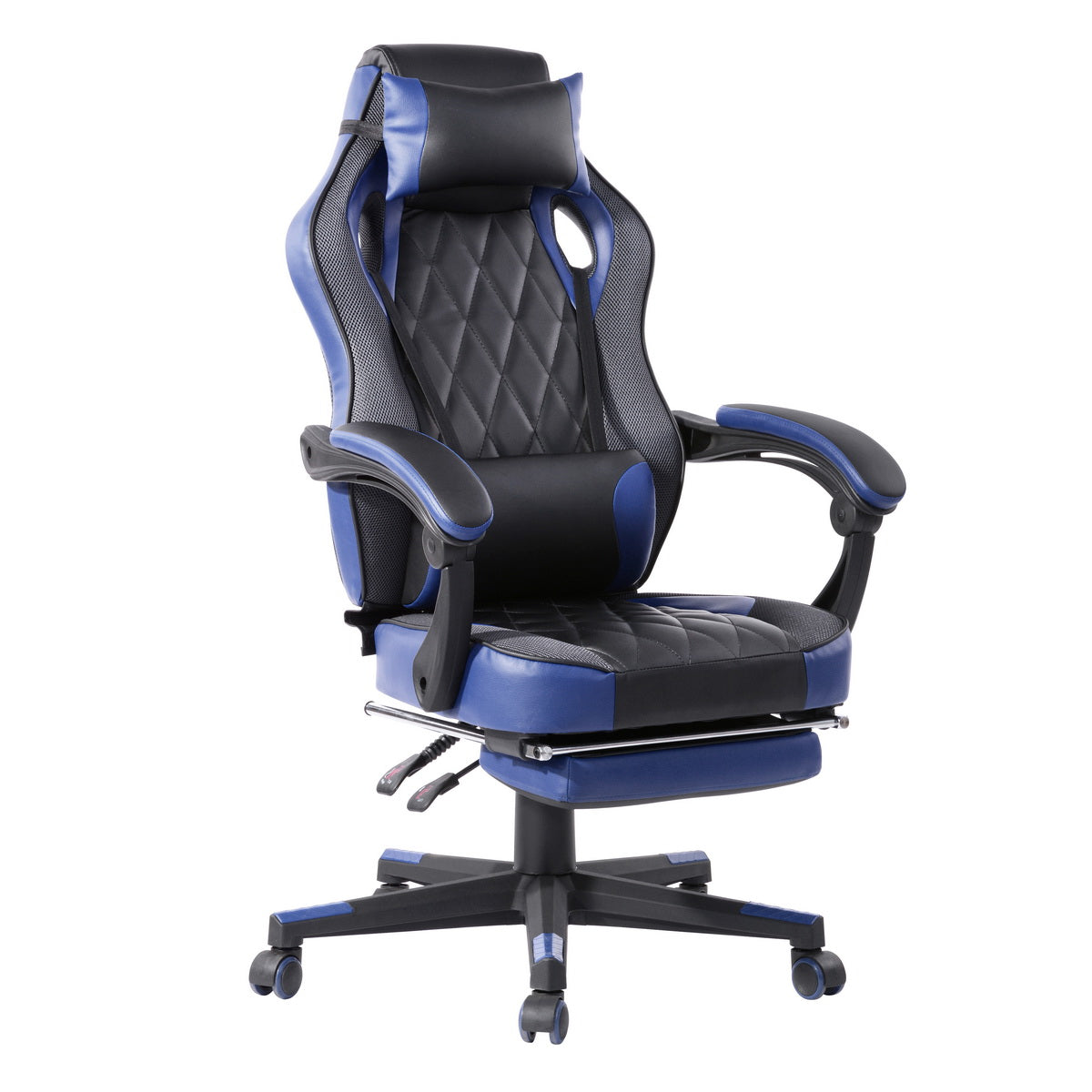 Gaming Chair Racing Office Chair Recliner Swivel Rocker with Headrest and Lumbar Pillow Burgendy