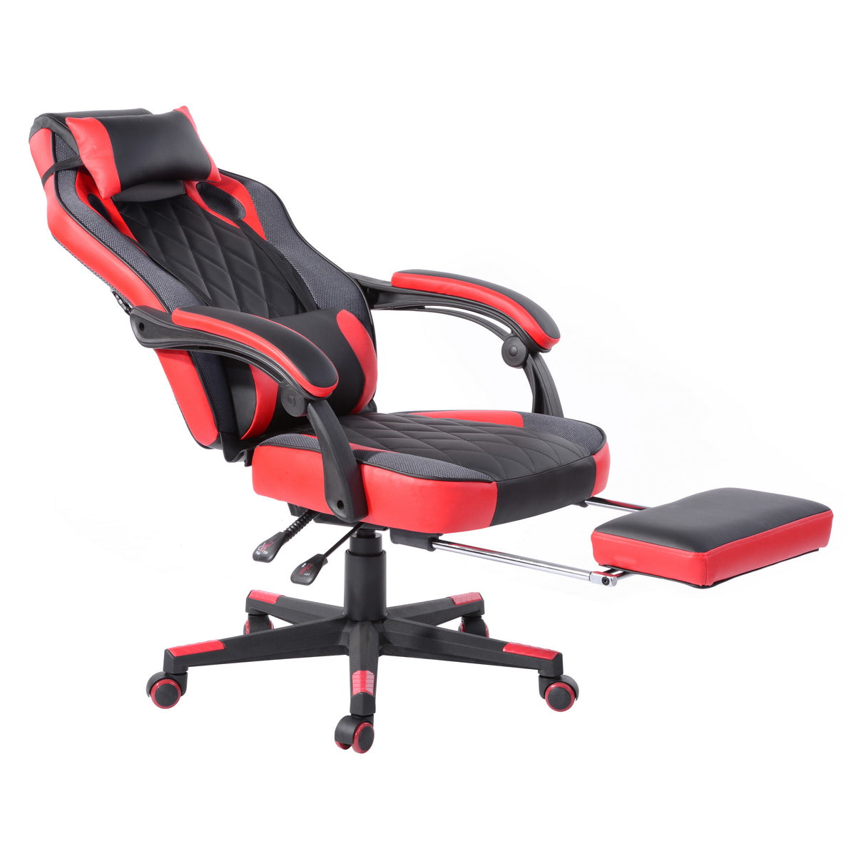 Gaming Chair Racing Office Chair Recliner Swivel Rocker with Headrest and Lumbar Pillow Burgendy