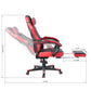 Gaming Chair Racing Office Chair Recliner Swivel Rocker with Headrest and Lumbar Pillow Burgendy