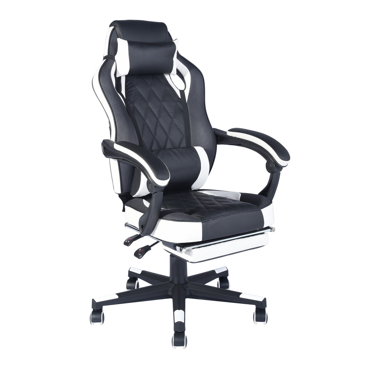 Gaming Chair Racing Office Chair Recliner Swivel Rocker with Headrest and Lumbar Pillow Burgendy