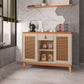 Sidetable Coffee Diamante  Off White/Noce