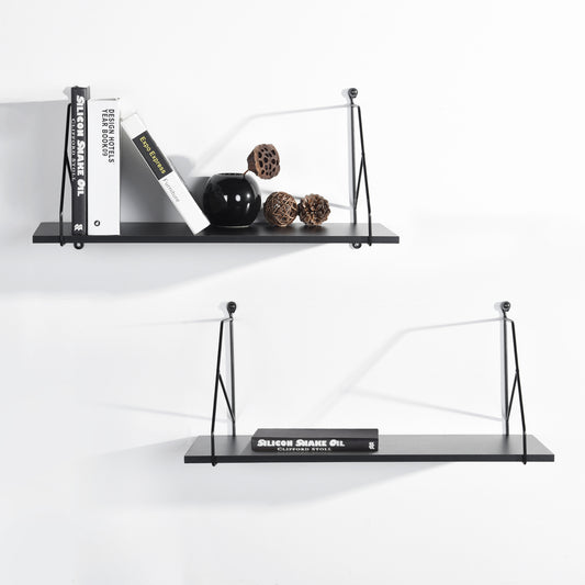 Set of 2 Floating Wall Shelves Decorative Calotta