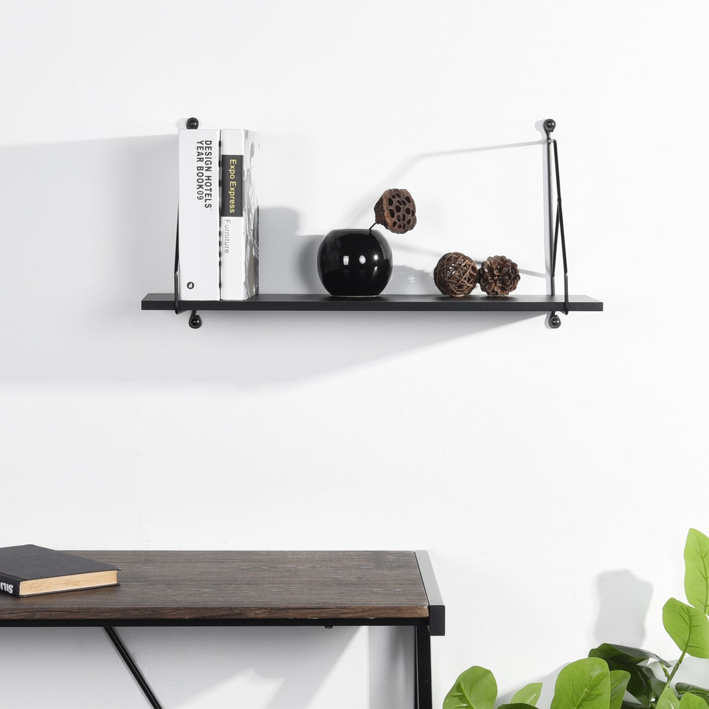 Set of 2 Floating Wall Shelves Decorative Calotta