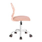 Home Study Chair Modern Home Office Desk Chair Mesh Upholstery Carnation