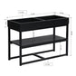 Coffee Table with Tray Shelf Side Table Centella
