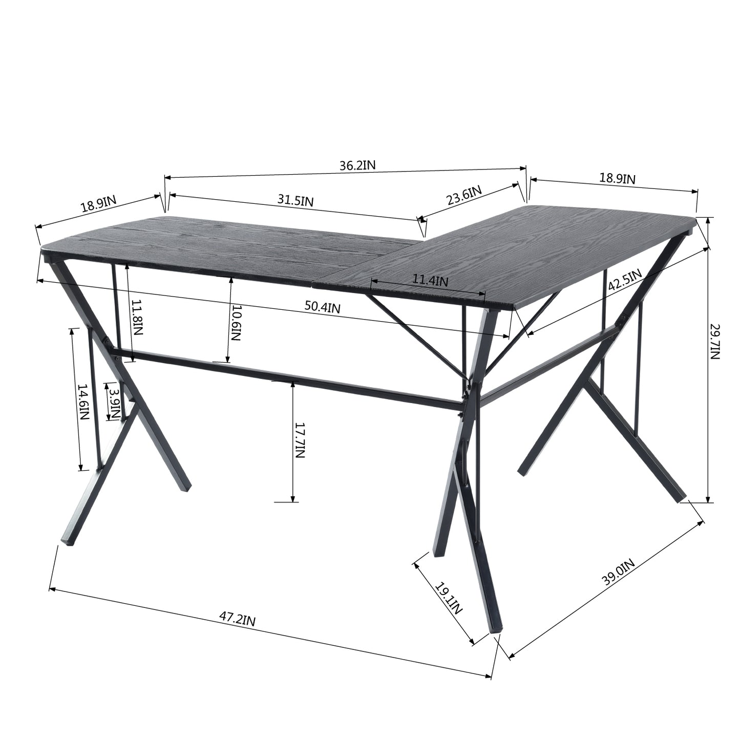 L-Shaped Computer Office Desk Design Chance