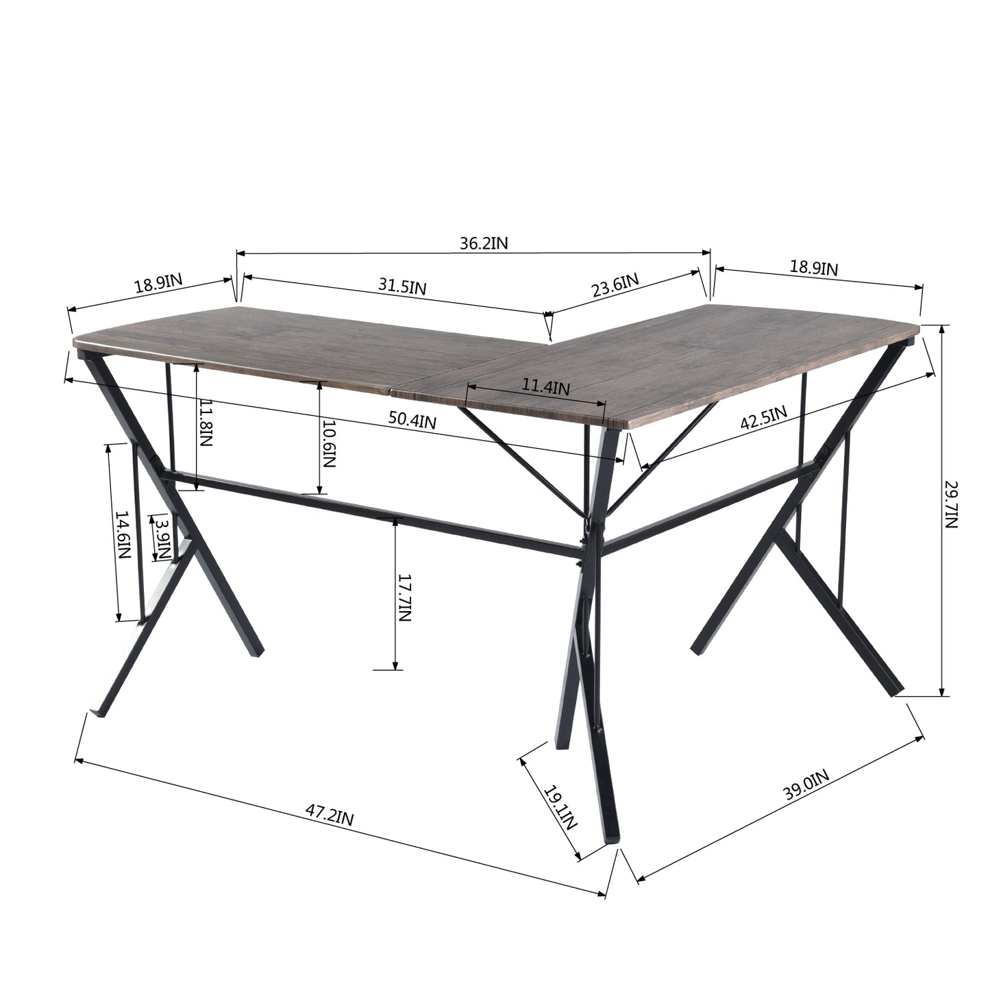 L-Shaped Computer Office Desk Design Chance