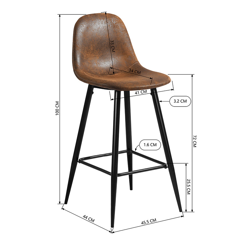 Barstools Suede Upholstered Bar Stools Charlton