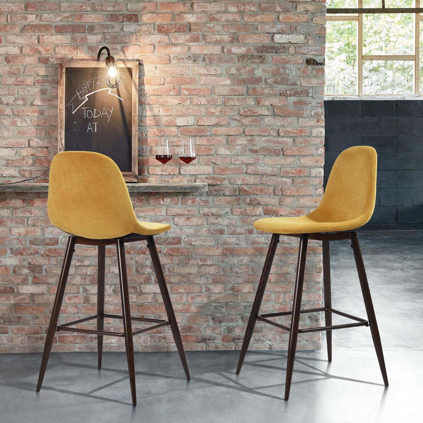 Barstools Fabric Upholstered Bar Stools Charlton