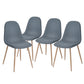 Dining Chairs Fabric Upholstered Metal Legs Charlton