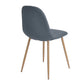 Dining Chairs Fabric Upholstered Metal Legs Charlton