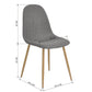 Dining Chairs Velvet Upholstered Metal Legs Charlton