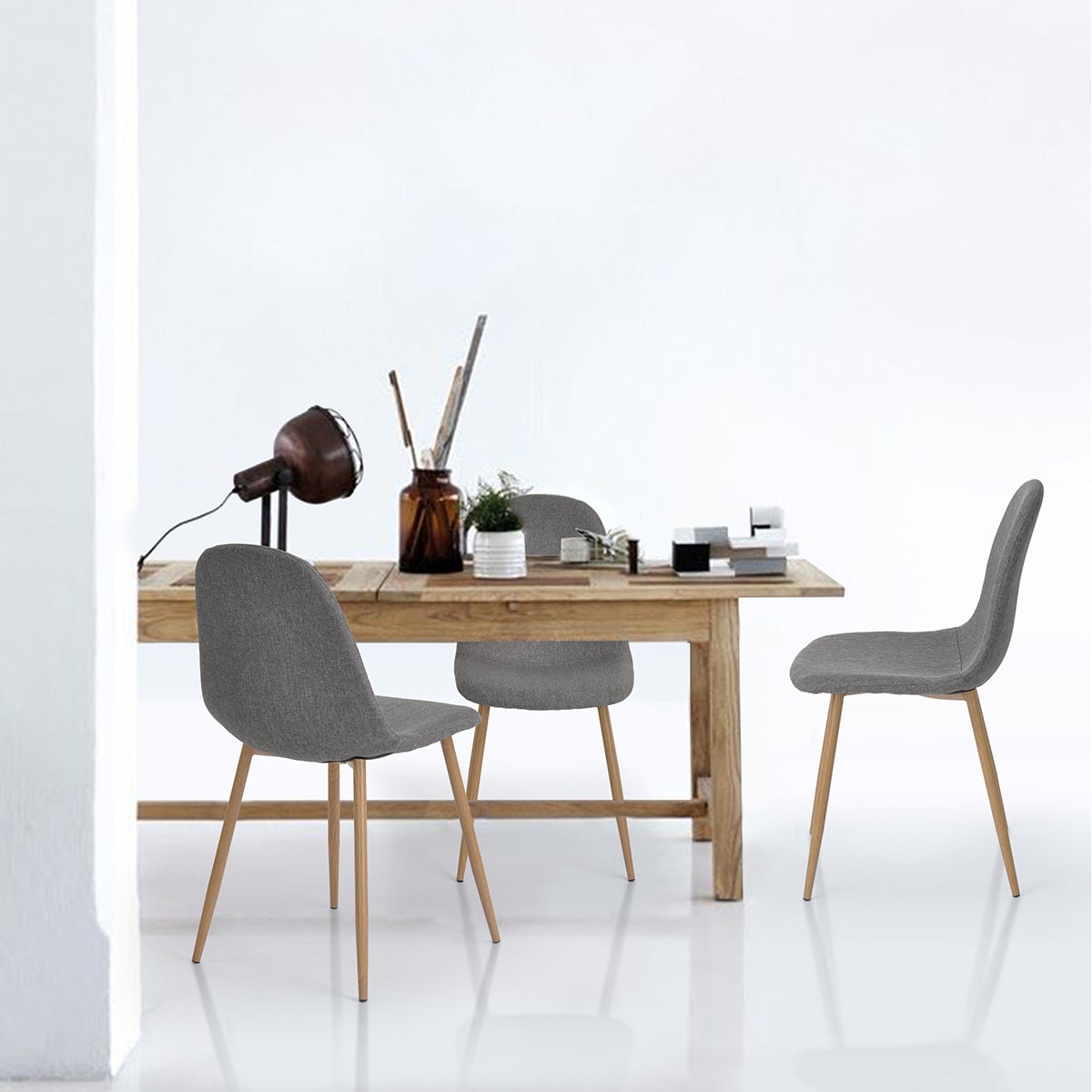 Dining Chairs Velvet Upholstered Metal Legs Charlton