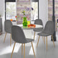 Dining Chairs Velvet Upholstered Metal Legs Charlton