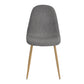 Dining Chairs Velvet Upholstered Metal Legs Charlton