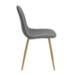 Dining Chairs Velvet Upholstered Metal Legs Charlton