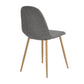 Dining Chairs Velvet Upholstered Metal Legs Charlton
