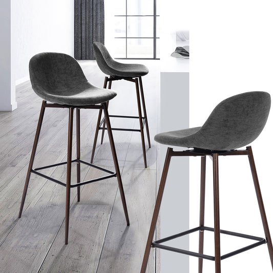 Barstools Fabric Upholstered Swivel Bar Stools Charlton