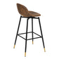 Barstools Suede Upholstered Swivel Bar Stools Charlton