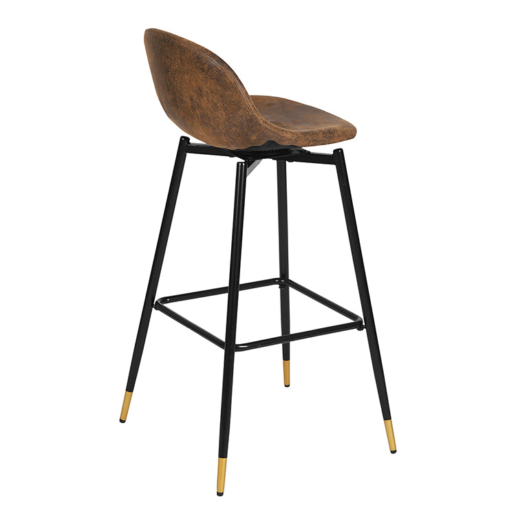 Barstools Suede Upholstered Swivel Bar Stools Charlton