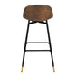 Barstools Suede Upholstered Swivel Bar Stools Charlton