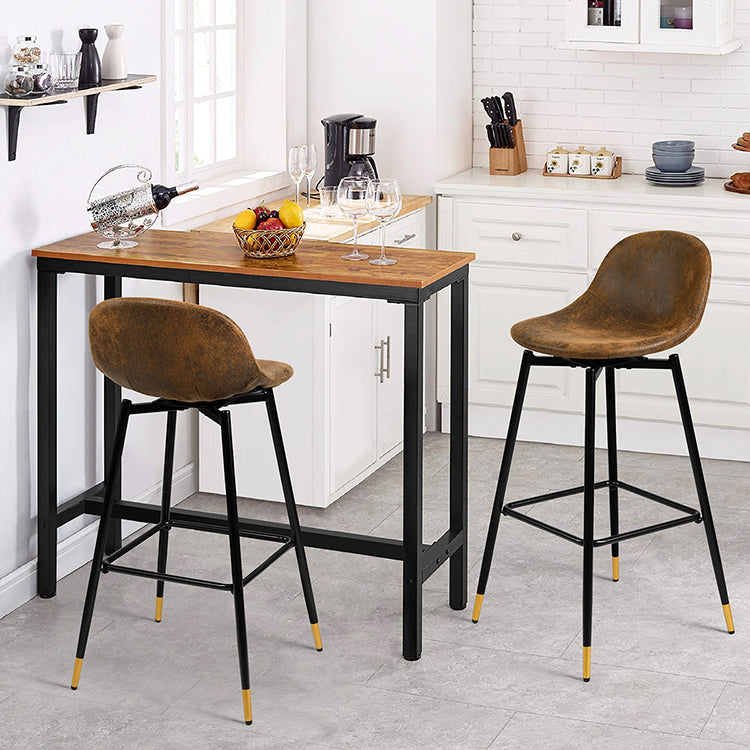Barstools Suede Upholstered Swivel Bar Stools Charlton