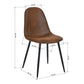 Dining Chairs Suede Upholstered Metal Legs Charlton