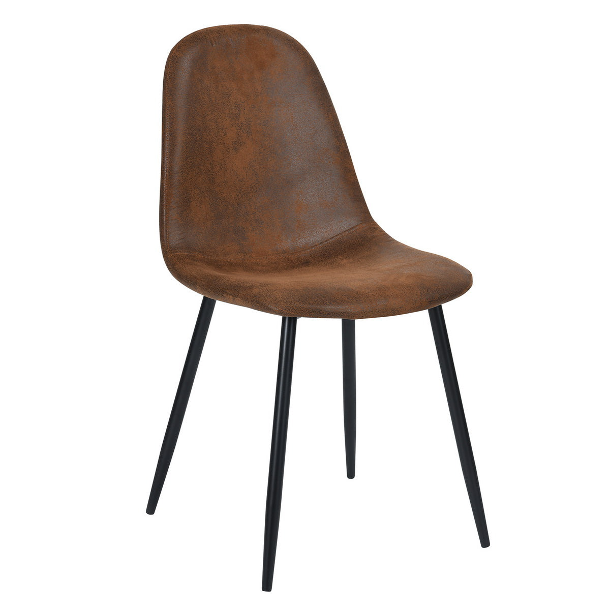 Dining Chairs Suede Upholstered Metal Legs Charlton