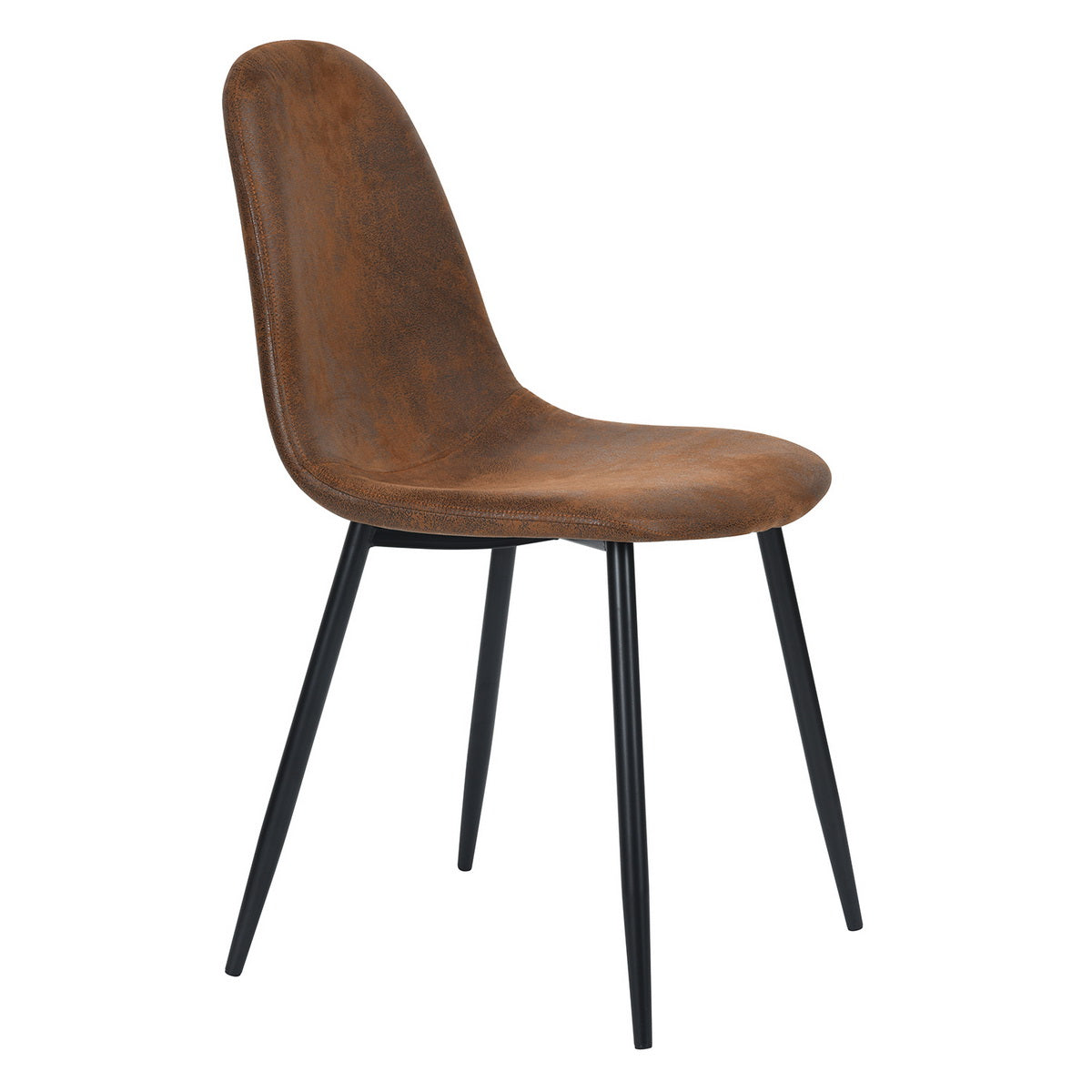 Dining Chairs Suede Upholstered Metal Legs Charlton