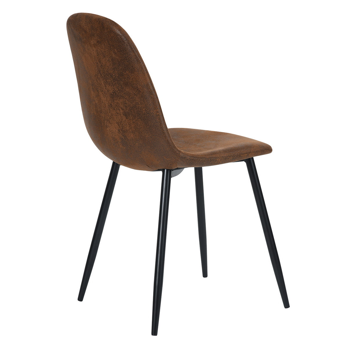 Dining Chairs Suede Upholstered Metal Legs Charlton