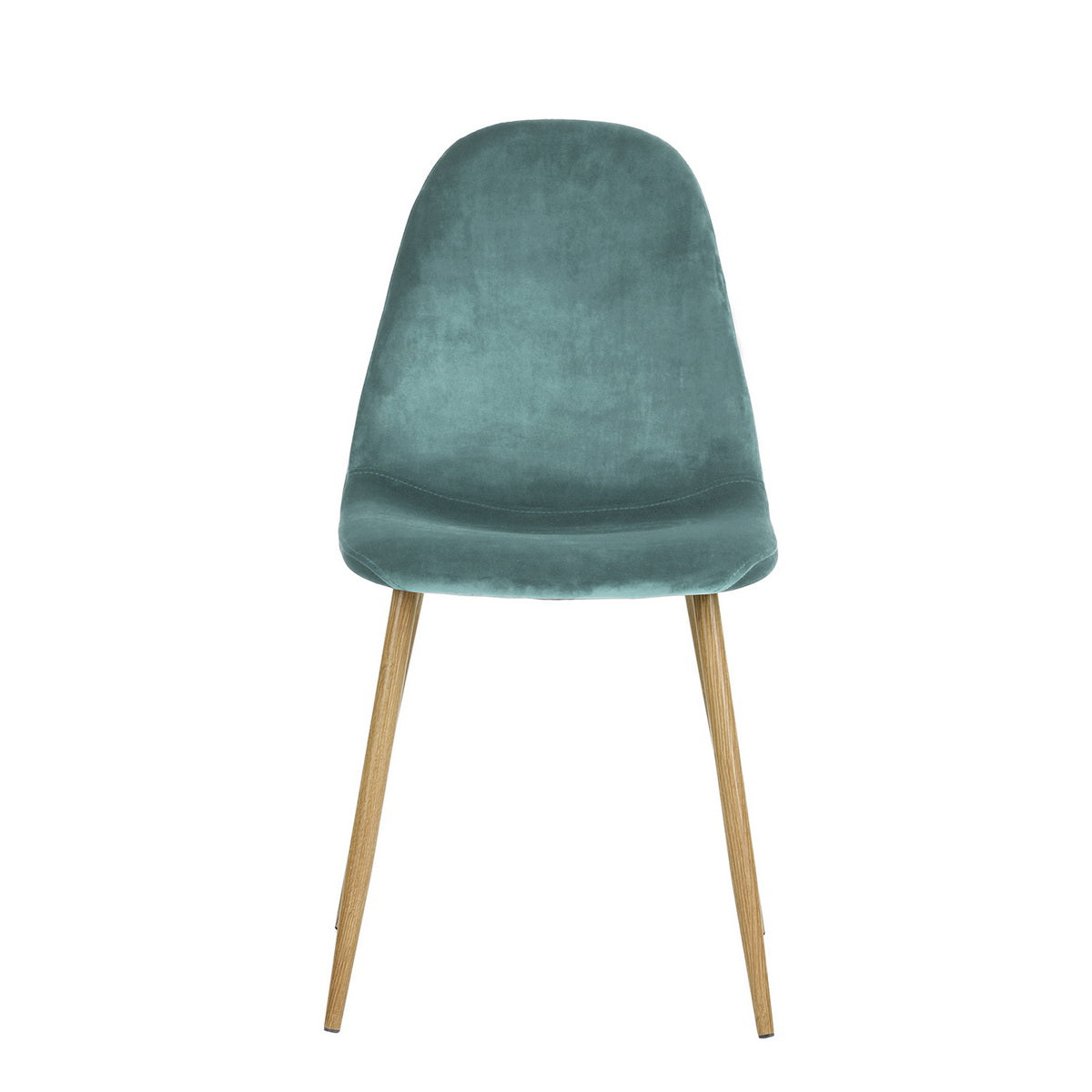 Dining Chairs Velvet Upholstered Metal Legs Charlton