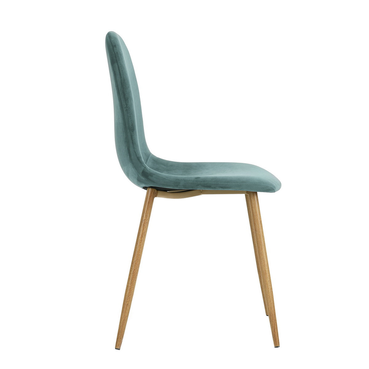Dining Chairs Velvet Upholstered Metal Legs Charlton