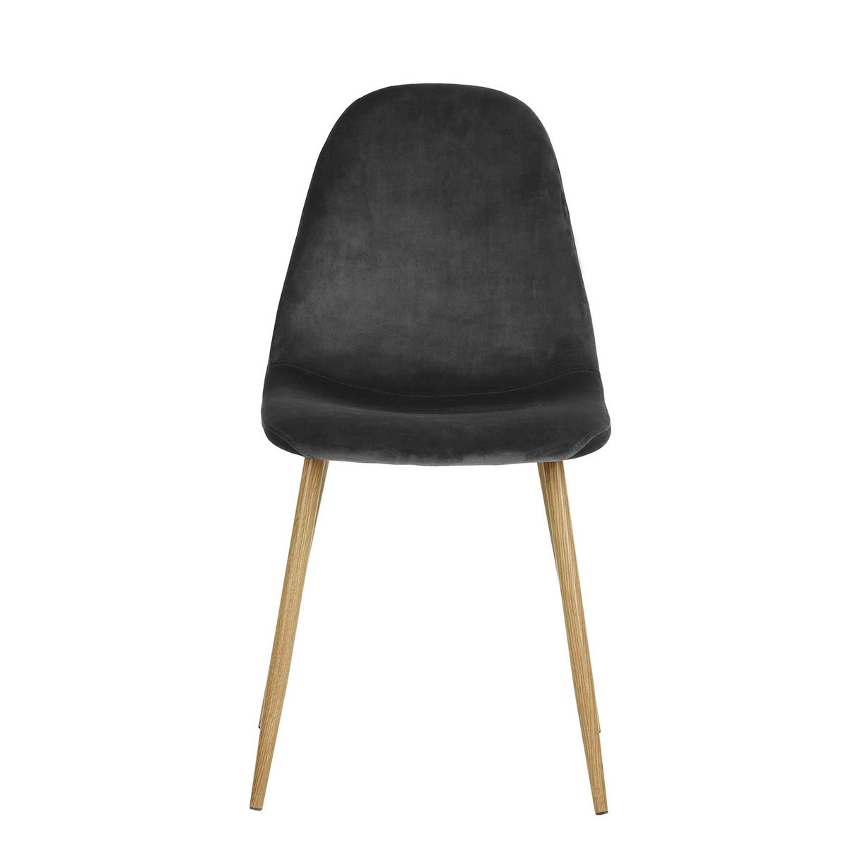 Dining Chairs Velvet Upholstered Metal Legs Charlton
