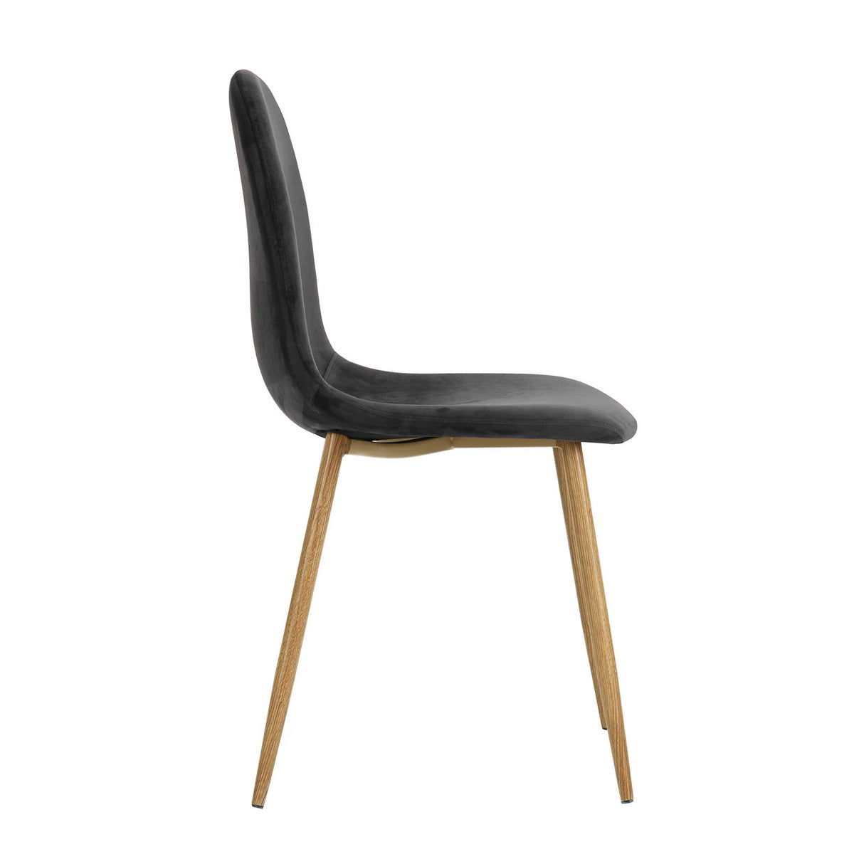 Dining Chairs Velvet Upholstered Metal Legs Charlton