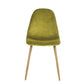 Dining Chairs Velvet Upholstered Metal Legs Charlton