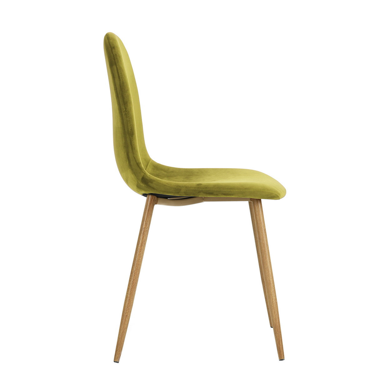 Dining Chairs Velvet Upholstered Metal Legs Charlton