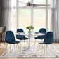 Dining Chairs Velvet Upholstered Metal Legs Charlton