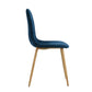 Dining Chairs Velvet Upholstered Metal Legs Charlton