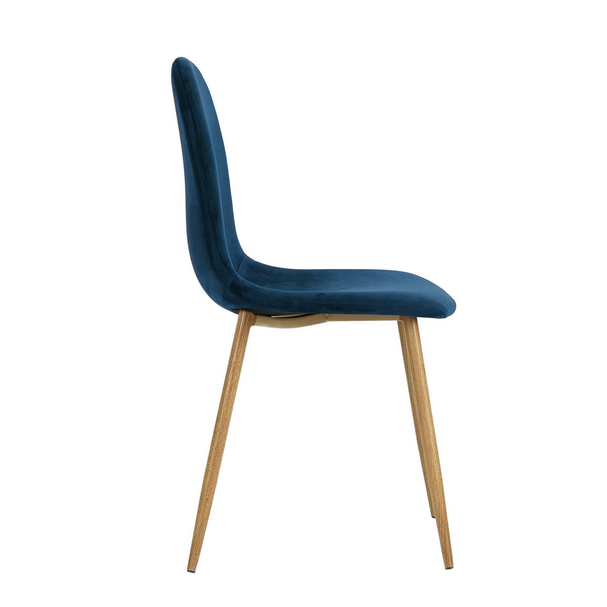 Dining Chairs Velvet Upholstered Metal Legs Charlton