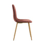 Dining Chairs Velvet Upholstered Metal Legs Charlton