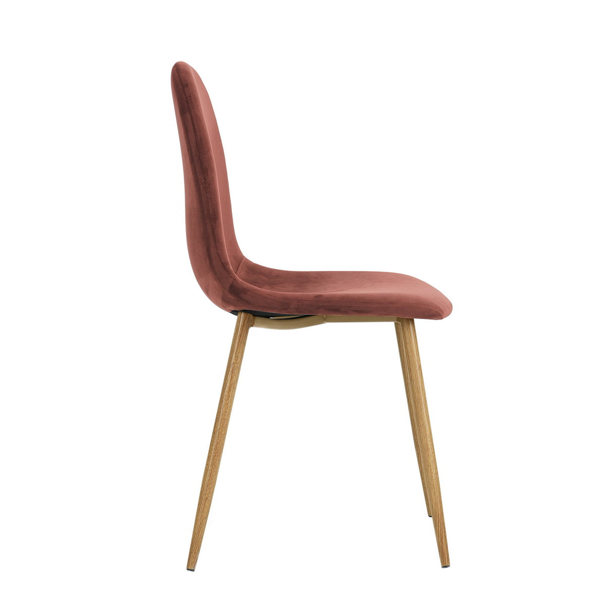 Dining Chairs Velvet Upholstered Metal Legs Charlton