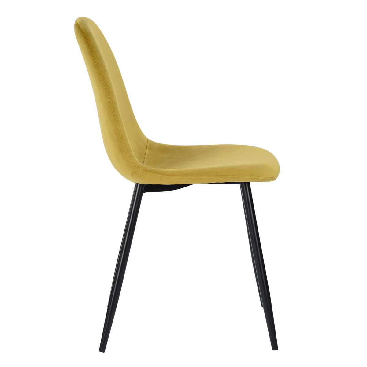 Dining Chairs Velvet Upholstered Metal Legs Charlton