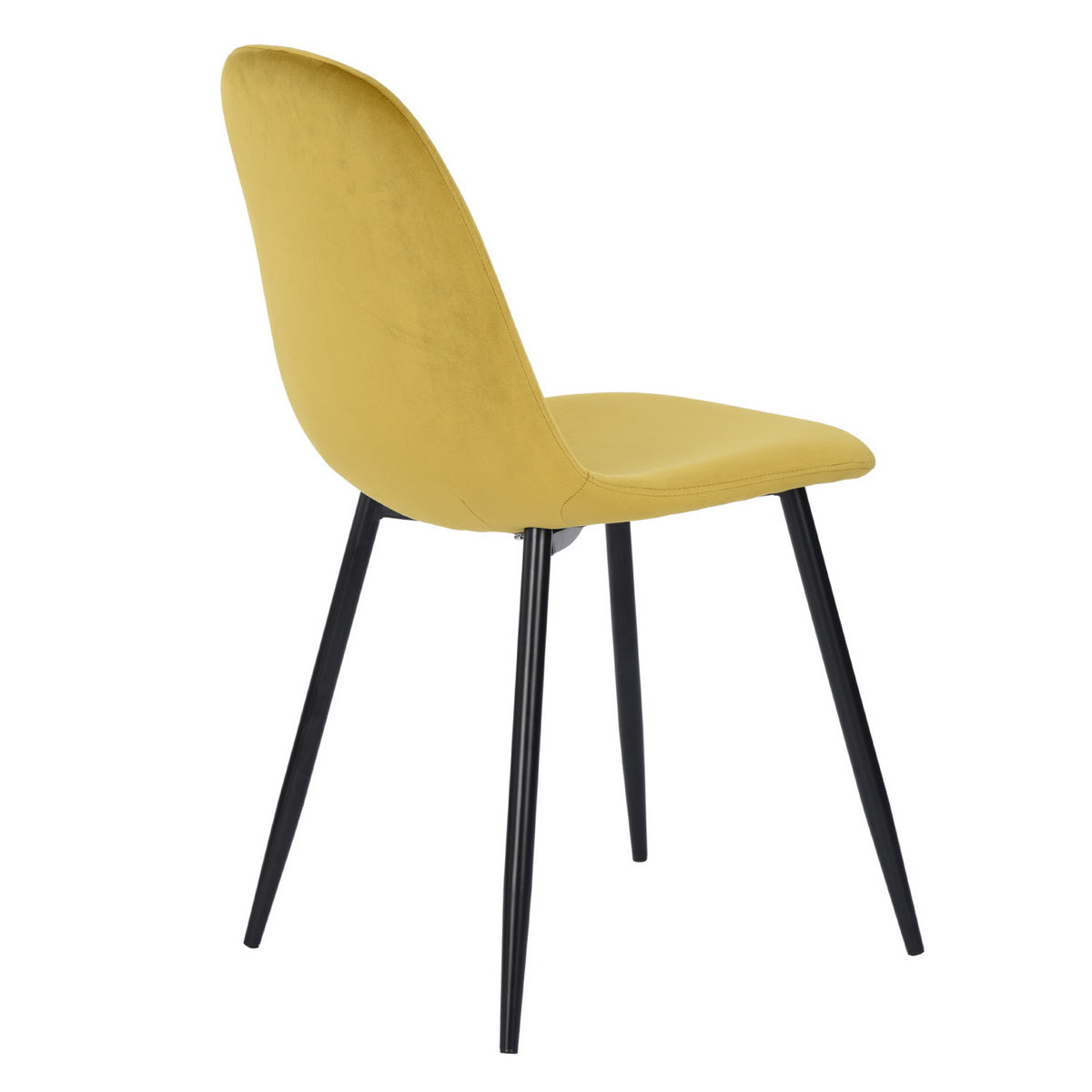 Dining Chairs Velvet Upholstered Metal Legs Charlton