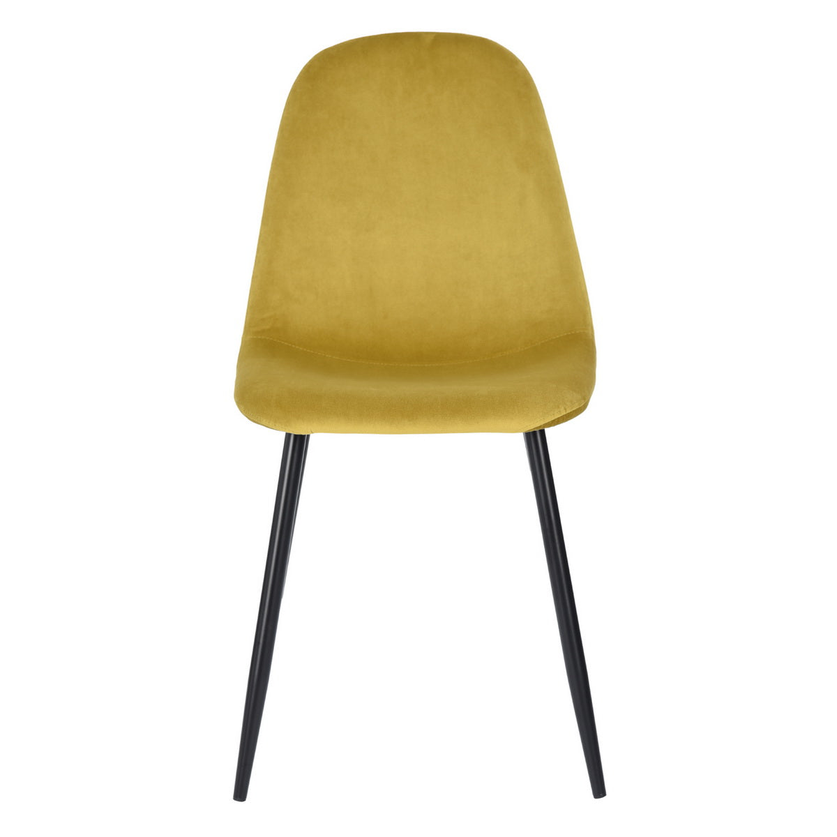 Dining Chairs Velvet Upholstered Metal Legs Charlton