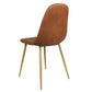 Dining Chairs PU Upholstered Metal Legs Charlton