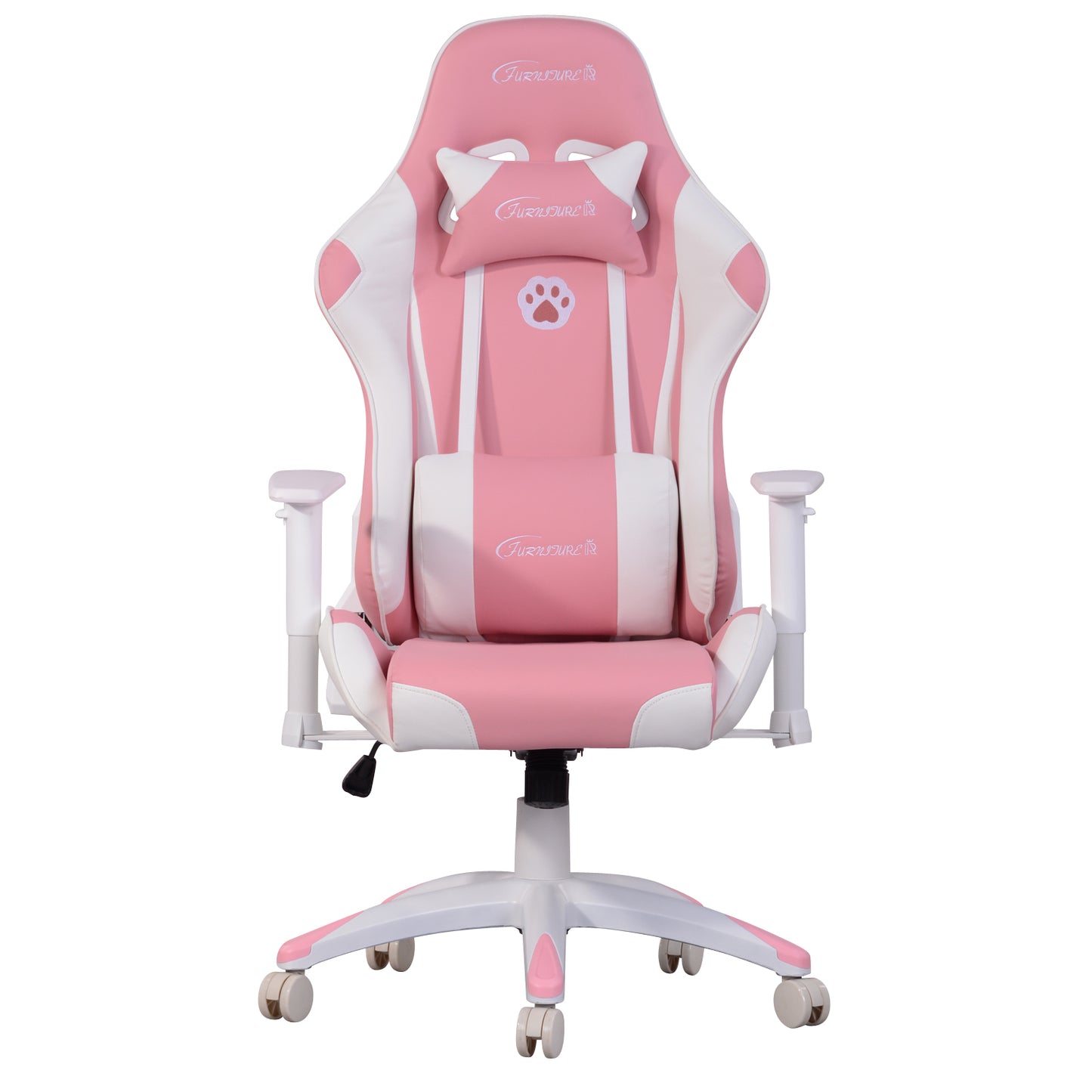 Gaming Chair Racing Office Chair Recliner Swivel Rocker with Headrest and Lumbar Pillow Chenille