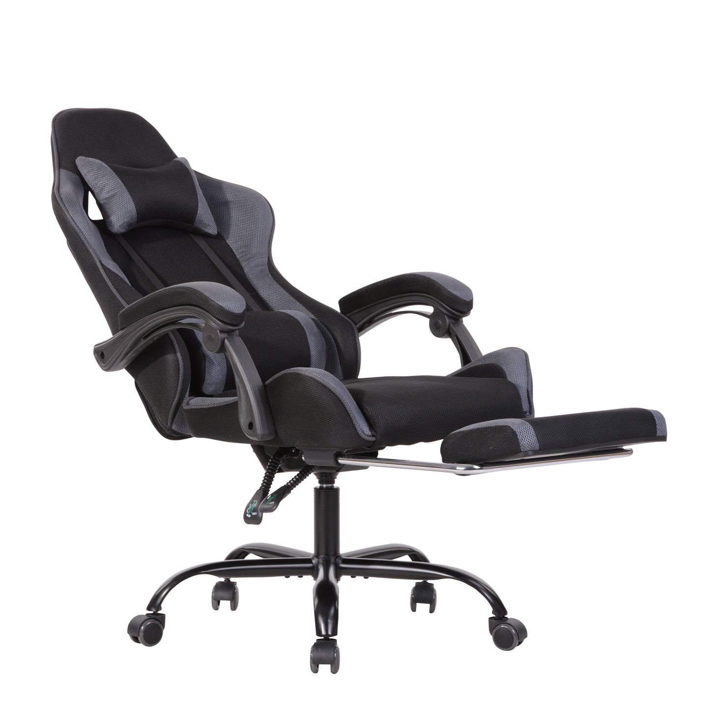 Gaming Chair Mesh Racing Office Chair Recliner Swivel Rocker with Headrest and Lumbar Pillow Chika