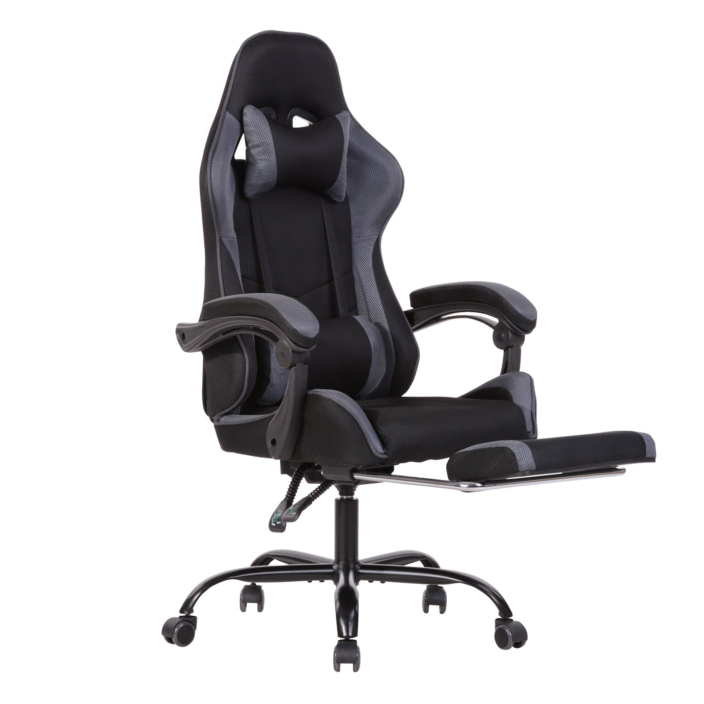 Gaming Chair Mesh Racing Office Chair Recliner Swivel Rocker with Headrest and Lumbar Pillow Chika