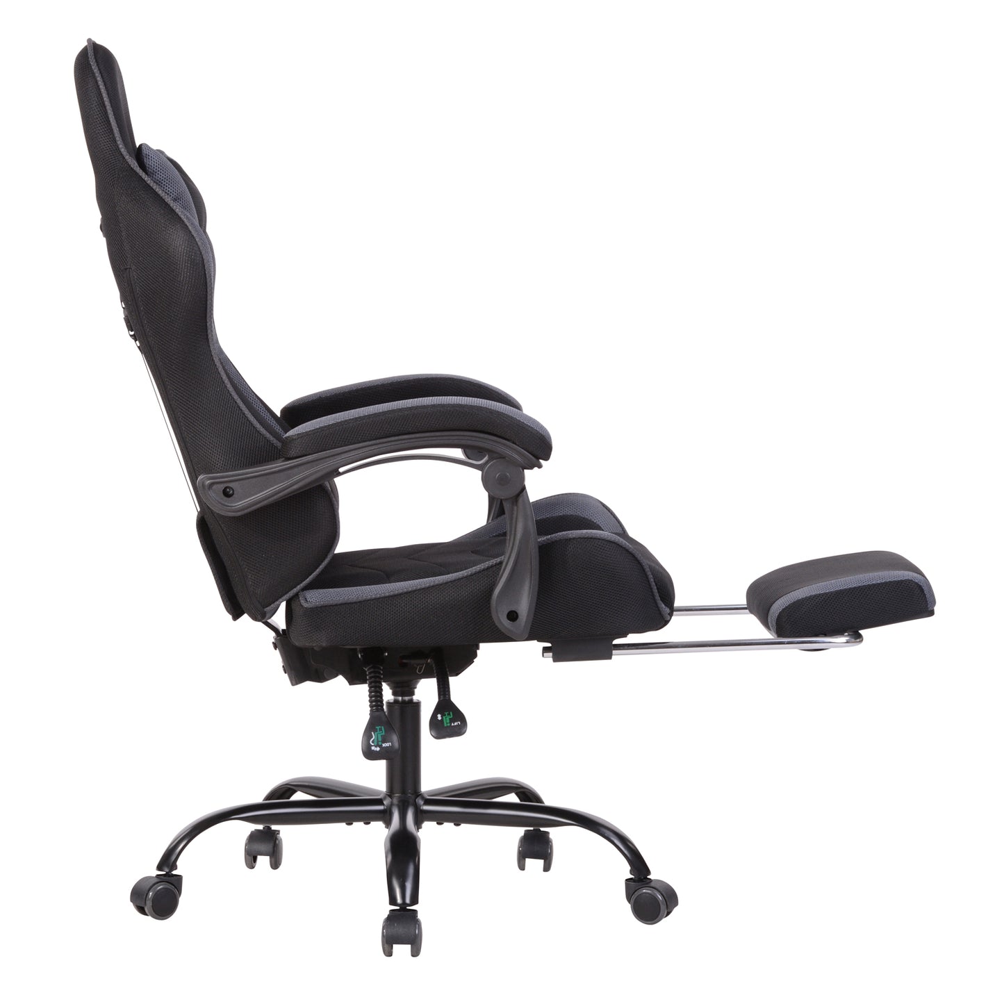 Gaming Chair Mesh Racing Office Chair Recliner Swivel Rocker with Headrest and Lumbar Pillow Chika