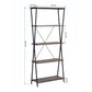 Bookcase 5 Shelves Bookshelf Storage Organizer Chopstix